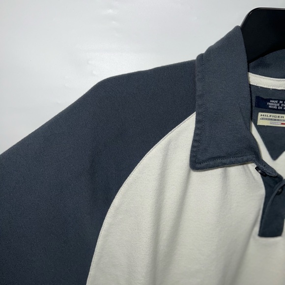 Hilfiger Denim Polo Shirt Mens Extra Large Multicolor Short Sleeve Cotton Blend - Picture 4 of 14